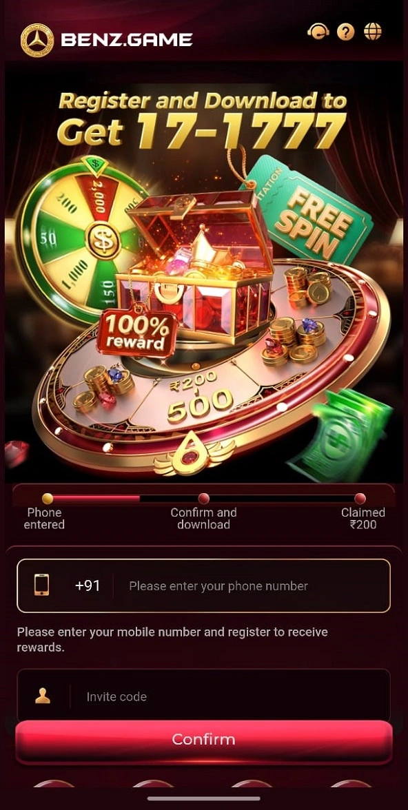 Benz Game APK Android app home screen screenshot