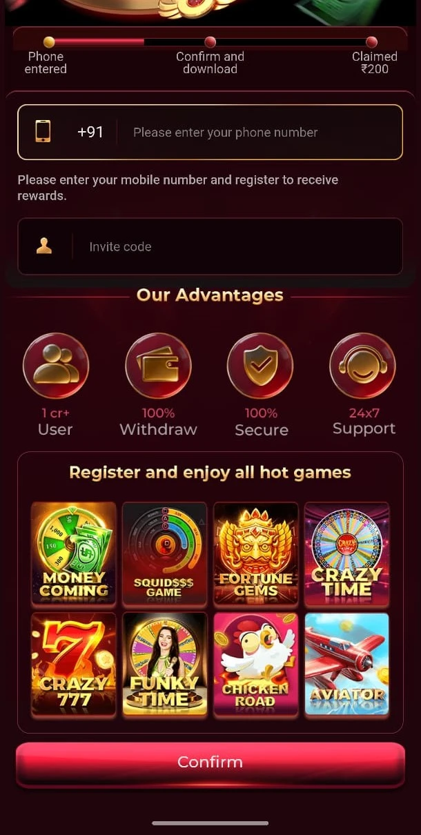 Benz Game Android application feature screenshot